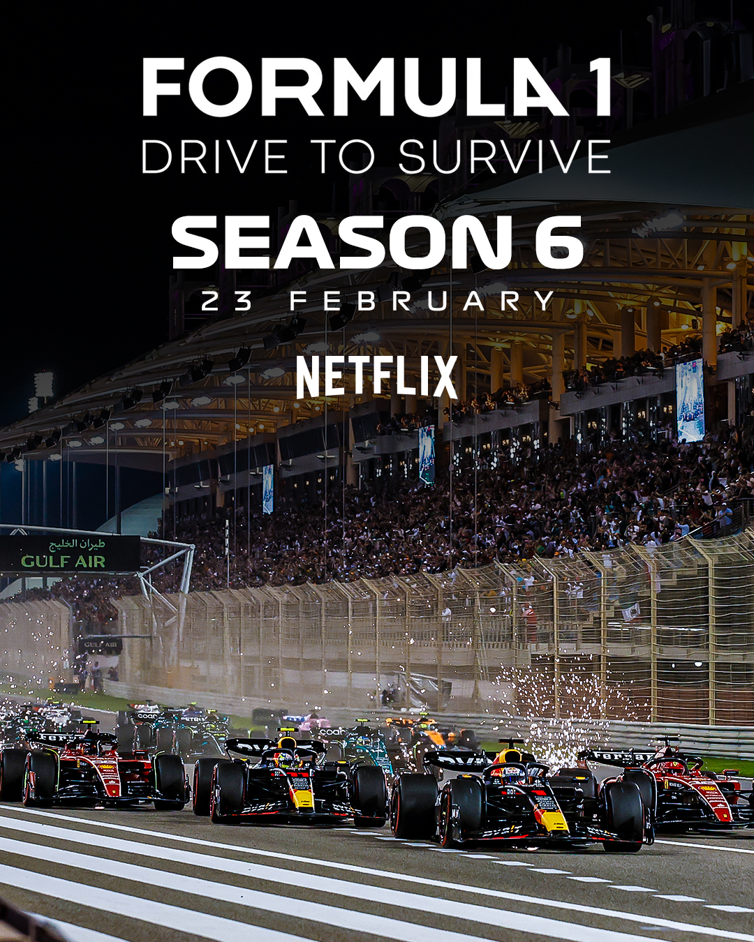 Netflix anuncia la fecha de estreno de la sexta temporada de Drive to Survive