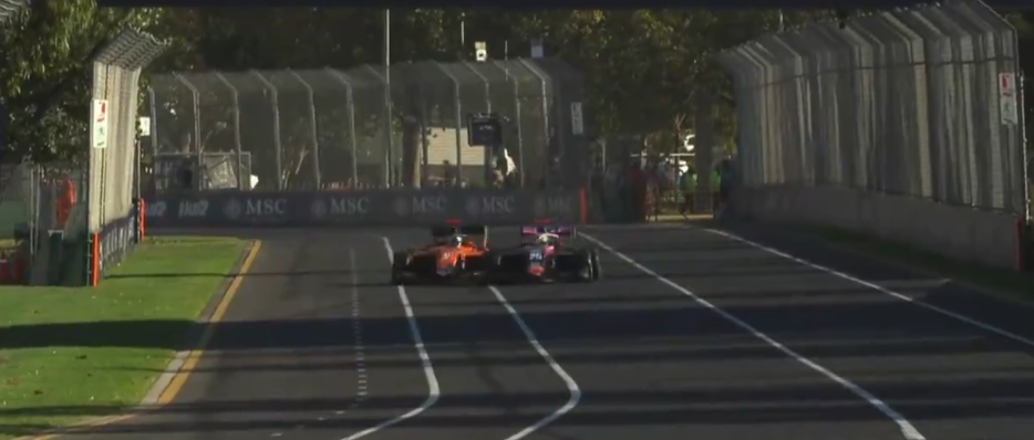 Tsolov se irrita con zig zag de Dunne y provoca choque en ensayo de F3 en Australia