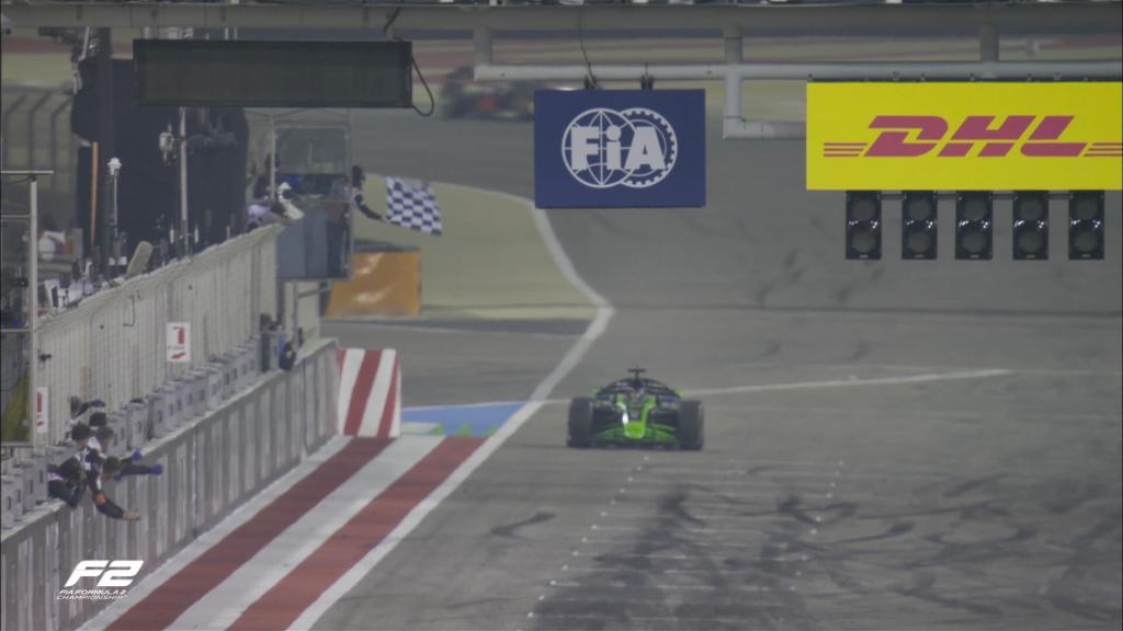 Maloney gana Sprint de F2 en Bahrein, Martí debuta con podio y sin puntos para Colapinto