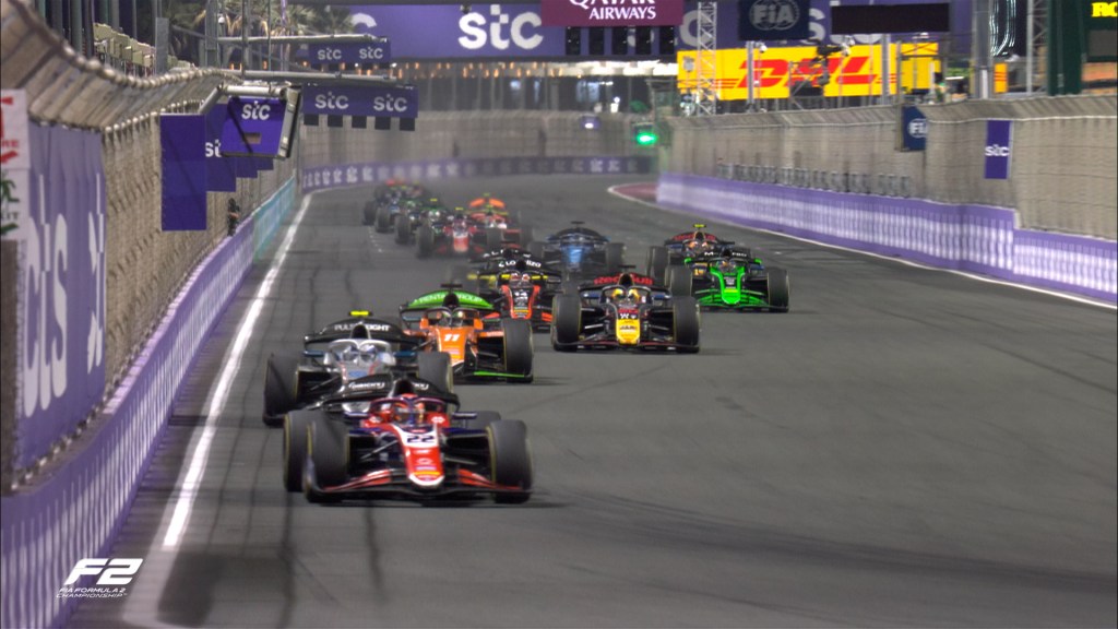 Verschoor vence en Sprint de F2 en Jeddah; Martí, 8°; Duerksen, 11°; Colapinto, 13°