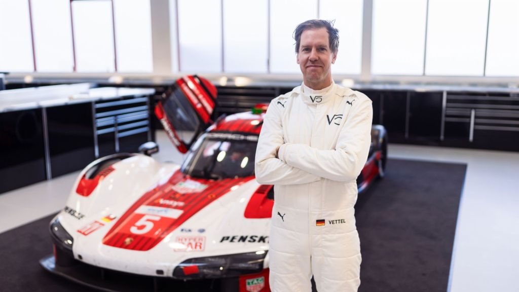 Vettel regresa a la actividad en prueba de Porsche Penske para Le Mans 2024