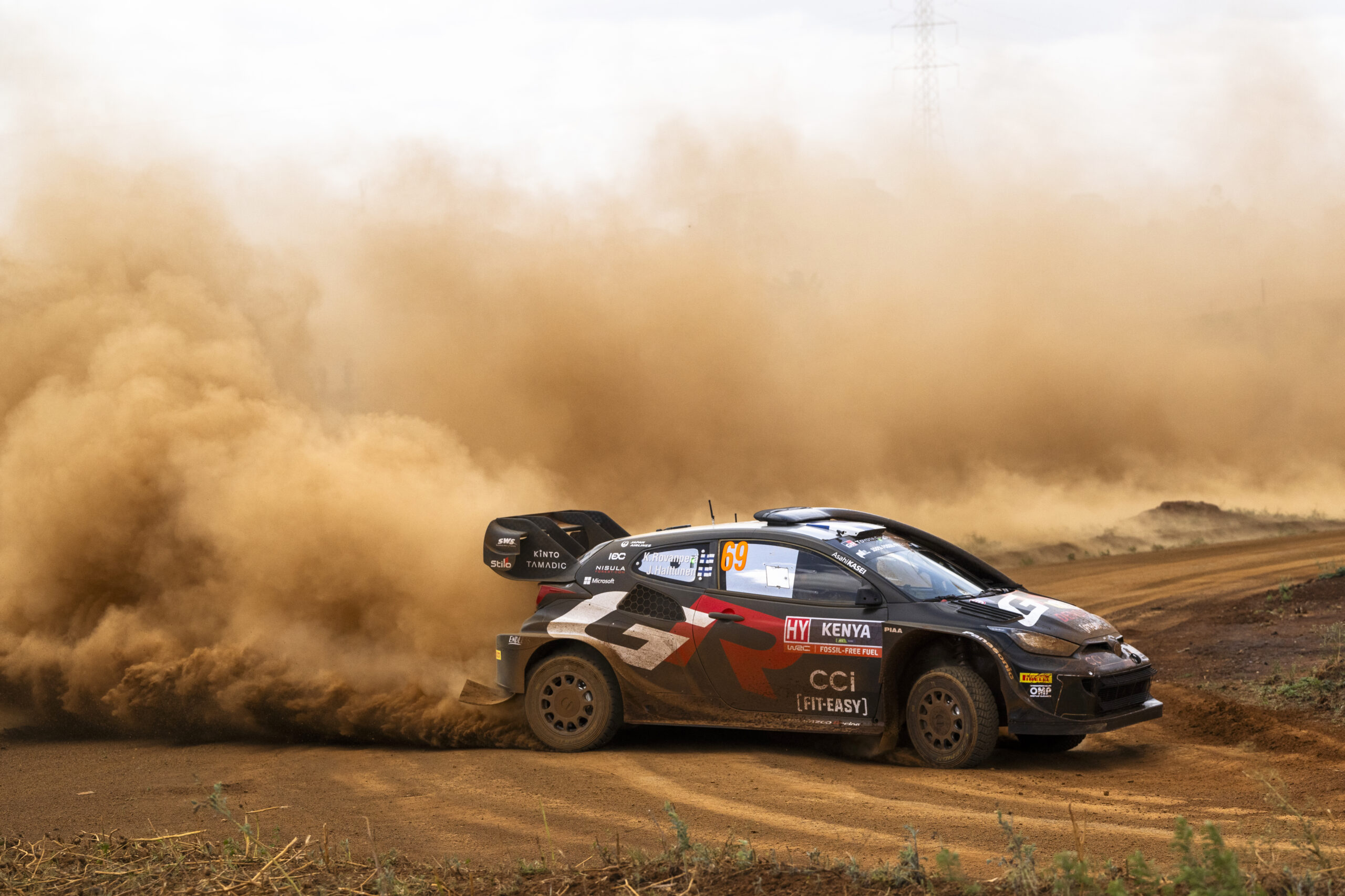 Rovanperä domina rivales y lidera el día 2 del Rally Safari de Kenia del WRC