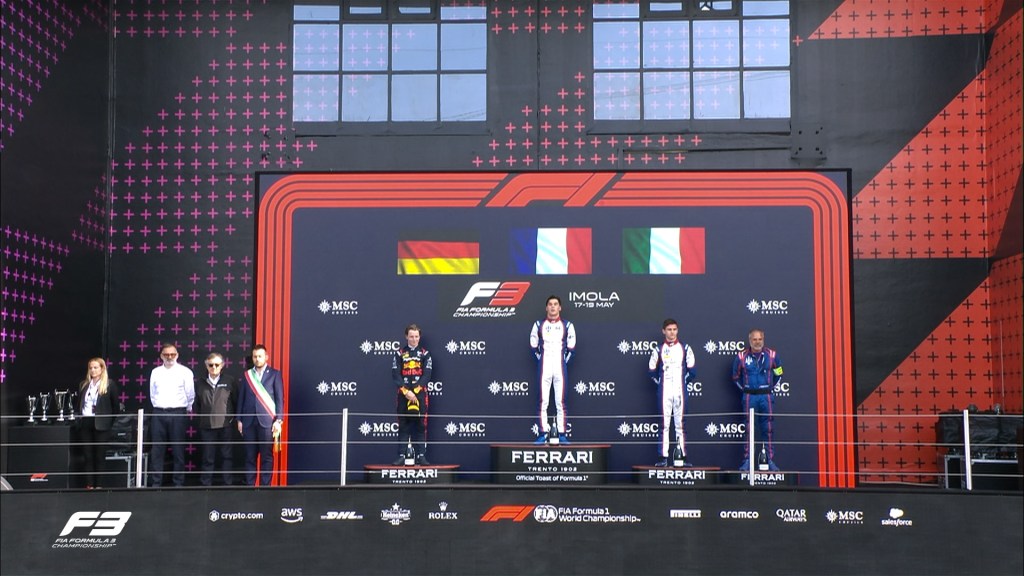 Meguetounif bate a Goethe para ganar la carrera principal de la F3 en Ímola
