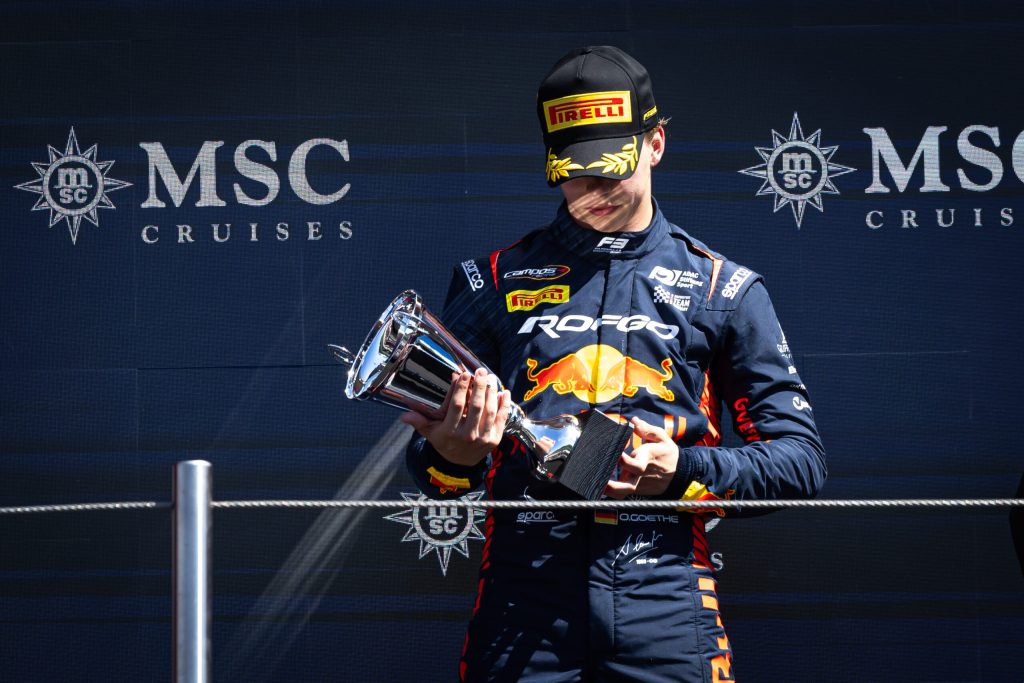 FIA retrotrae decisión y devuelve a triunfo a Goethe en sprint de F3 en Ímola