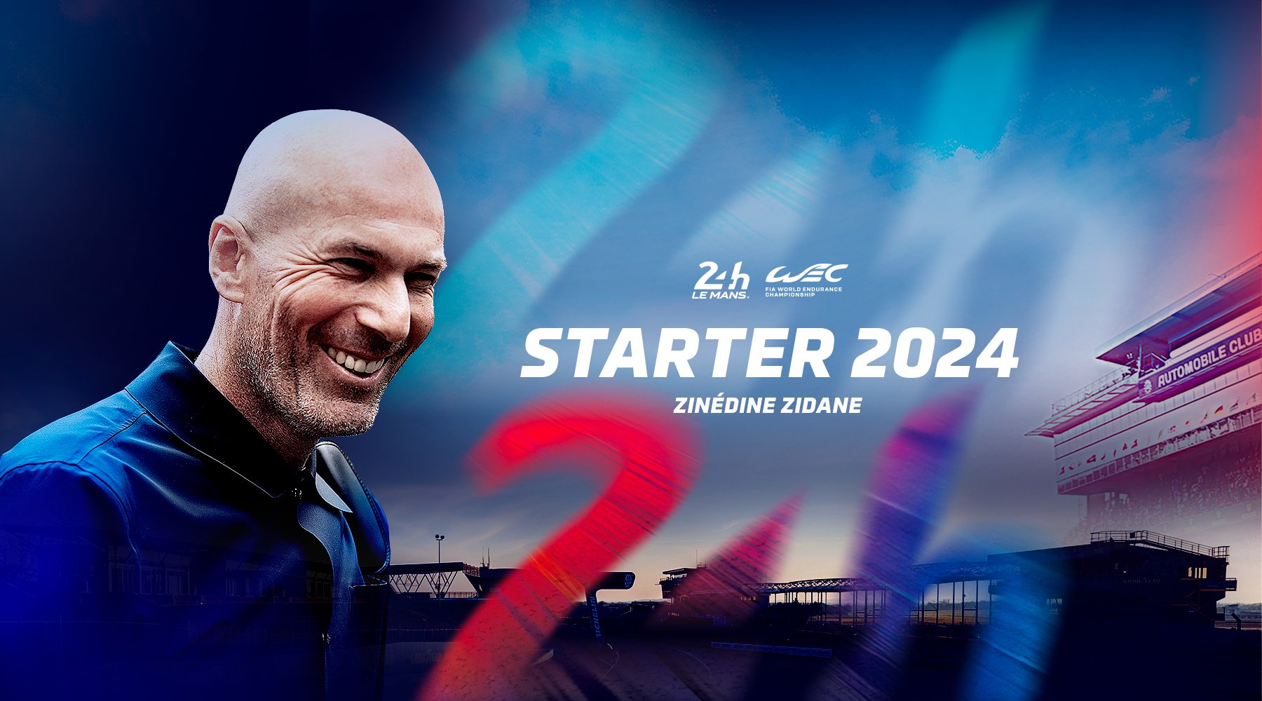 Zidane es elegido para dar el banderazo de salida en las 24 Horas de Le Mans de 2024