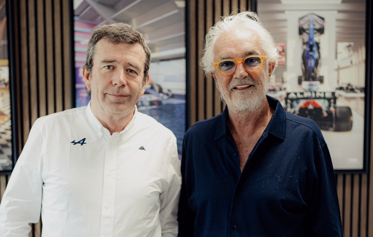 Alpine muestra visita de Briatore a Enstone y agradece su regreso a la Fórmula 1