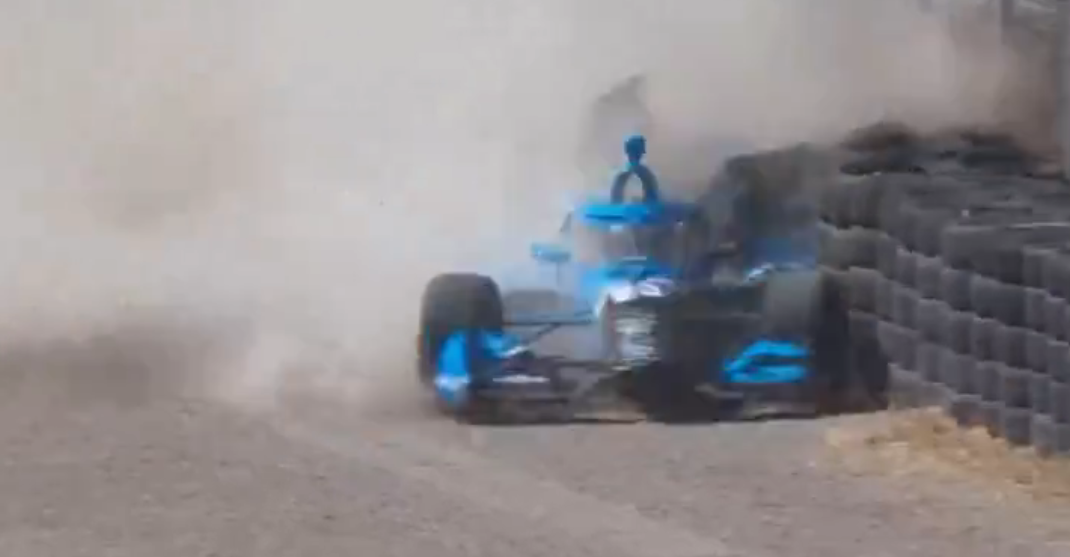 Rasmussen bate forte na curva 10 e interrompe treino livre 2 do GP de Laguna Seca