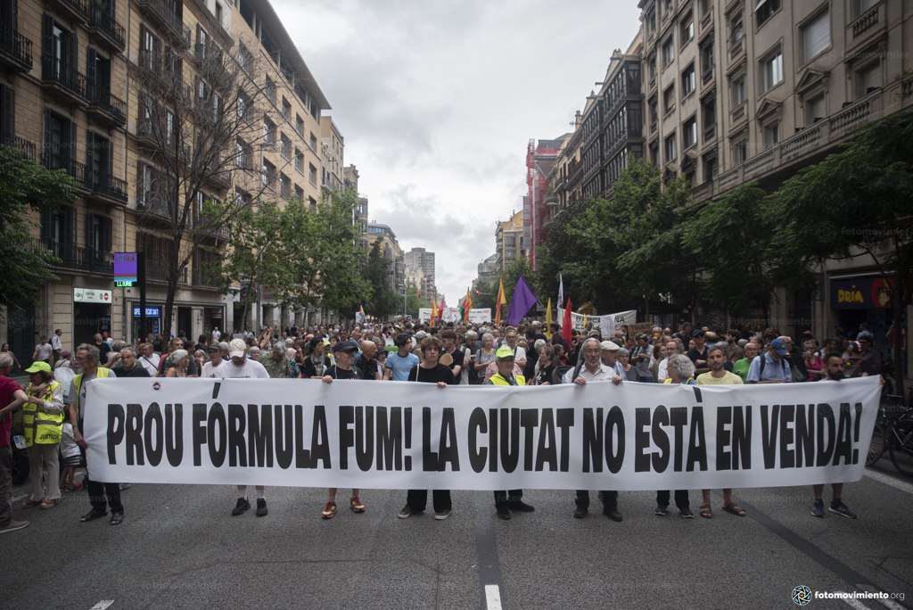 F1 encara protestos de grupos locais em demonstração em Barcelona antes de ir à pista