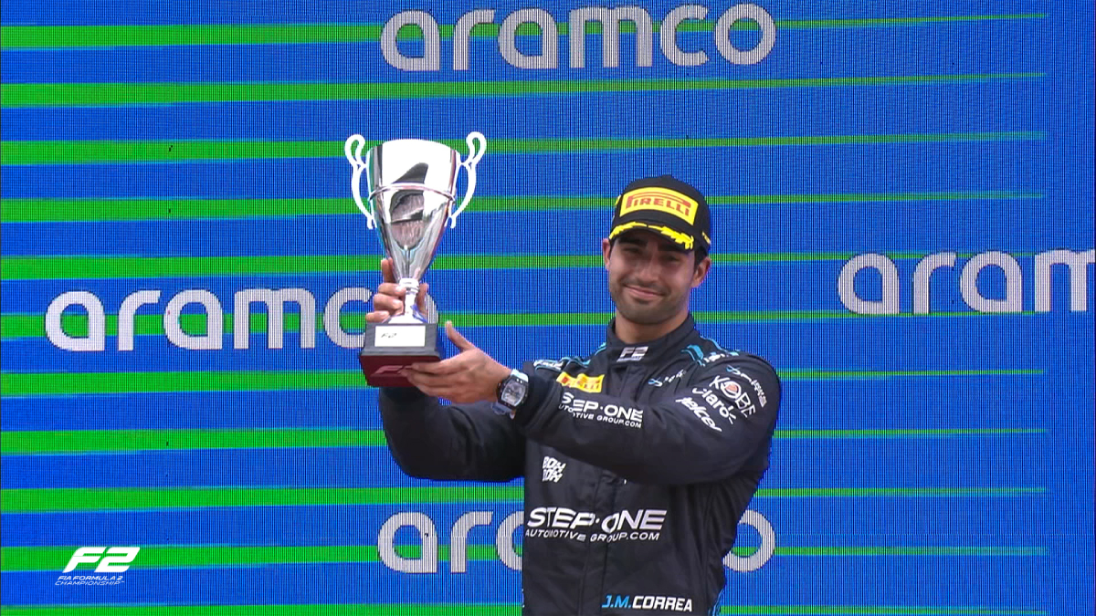 Correa toma 5s e perde pódio em sprint da F2 na Espanha. Aron herda 3º e Bortoleto, 5º