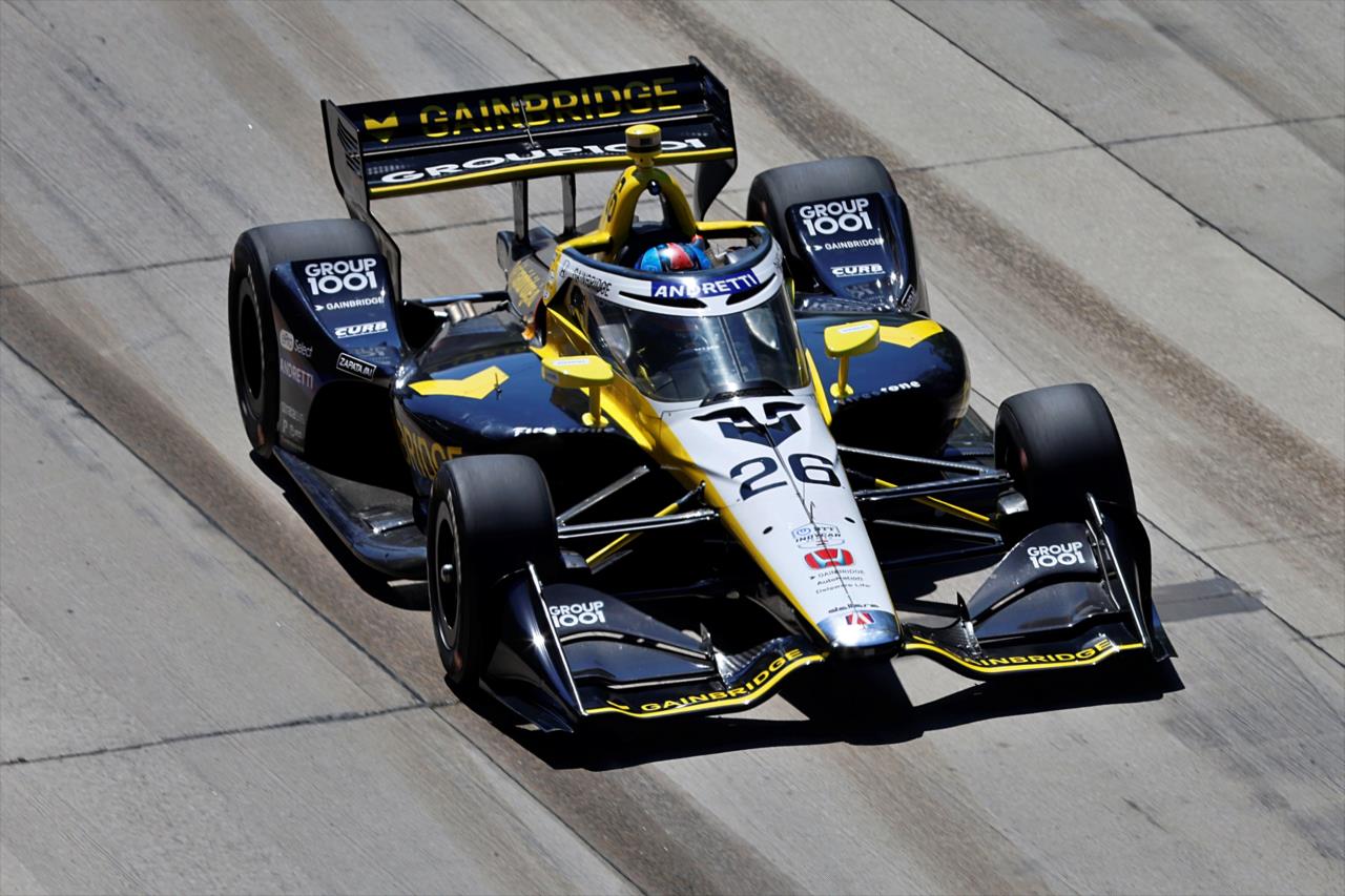 Herta lidera FP2 en Detroit marcada por pelea entre Ferrucci y Kirkwood; Canapino, 5°