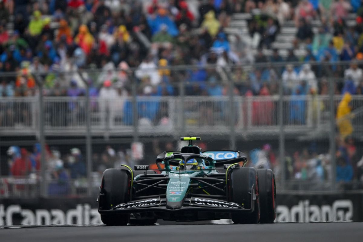 Alonso deixa Aston Martin sonhar e lidera TL2 do GP do Canadá. Verstappen sofre quebra