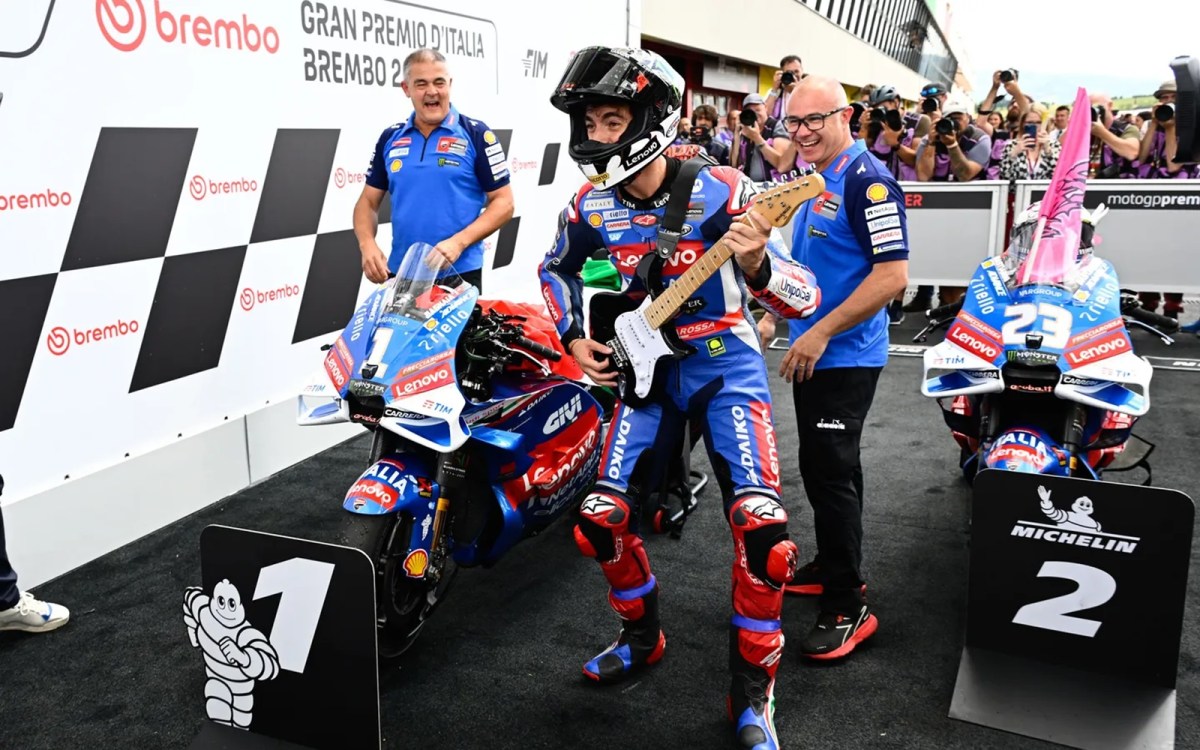 Bagnaia revela mensagem de astro do rock antes de vitória no GP da Itália: “Foi incrível”