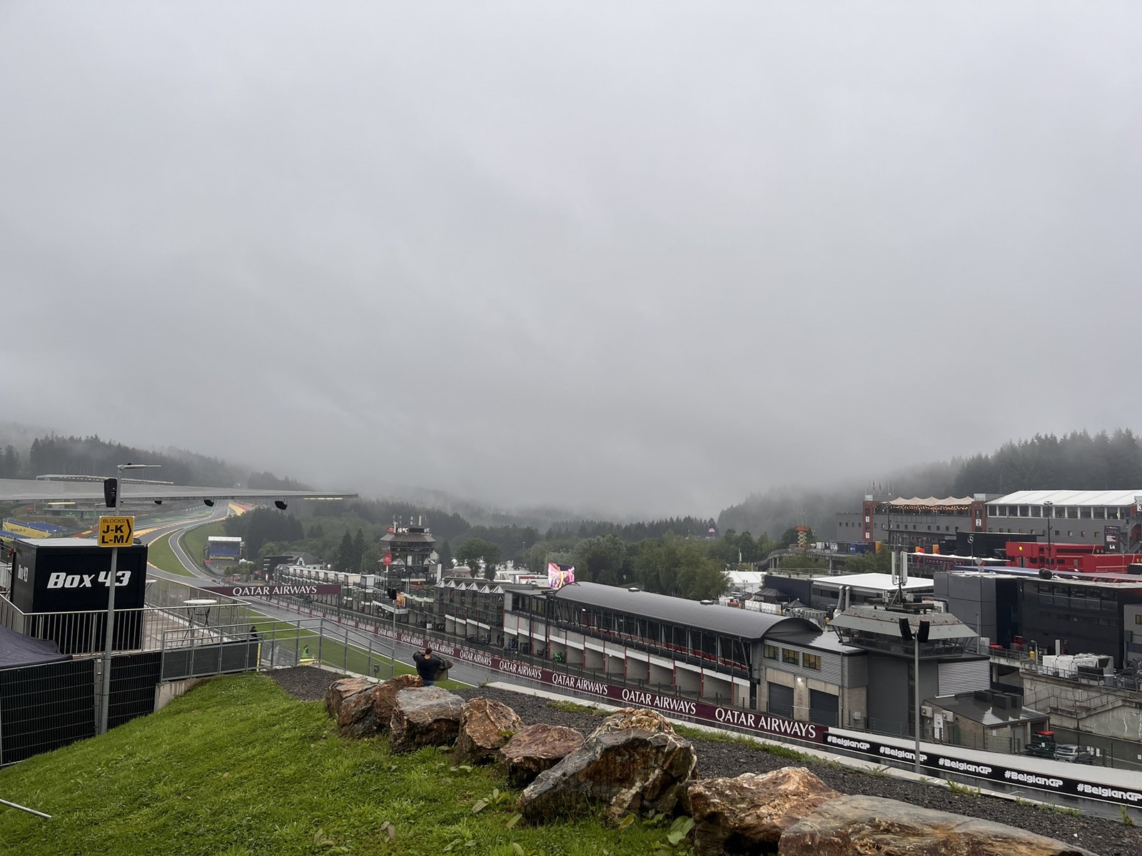 F1 tem dia nublado com pancadas de chuva e trovoadas em dia de classificação na Bélgica