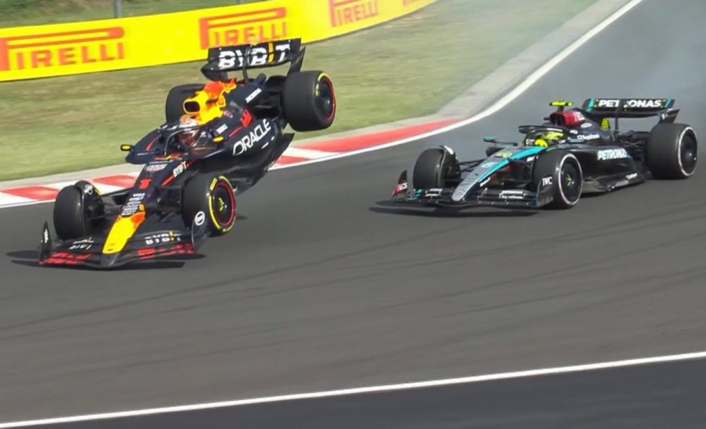 Verstappen choca a Hamilton en las últimas vueltas del Gran Premio de Hungría