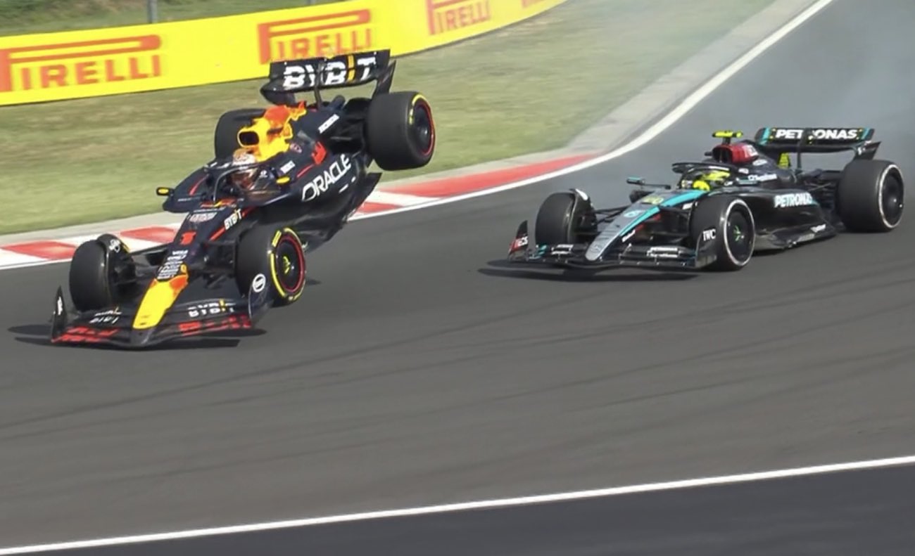 Verstappen choca a Hamilton en las últimas vueltas del Gran Premio de Hungría