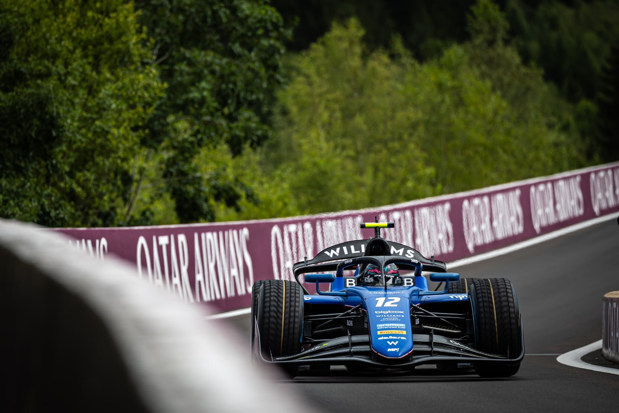 Colapinto cita ”carrera lenta” en sprint de F2 en Bélgica: ”Imposible avanzar”