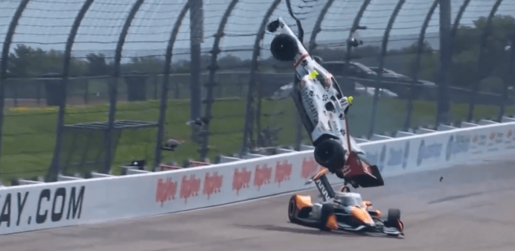 Robb revela desmayo en el accidente de Indy en Iowa: “Me di cuenta de que no estaba bien”