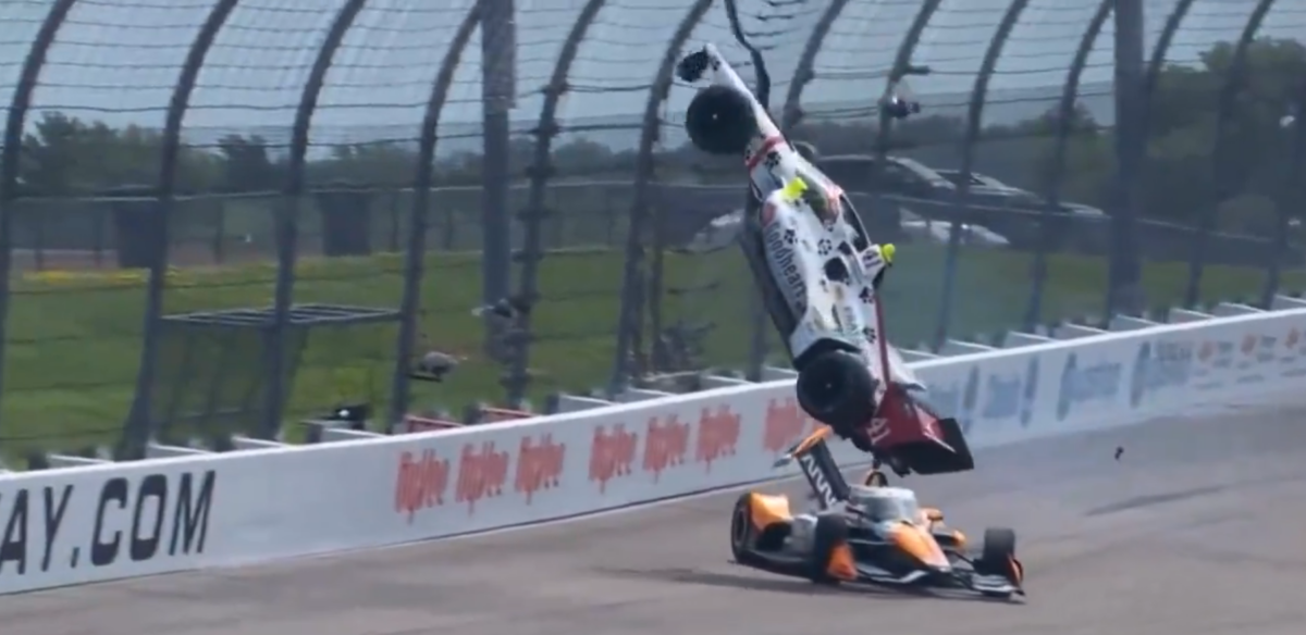 Robb revela desmayo en el accidente de Indy en Iowa: “Me di cuenta de que no estaba bien”