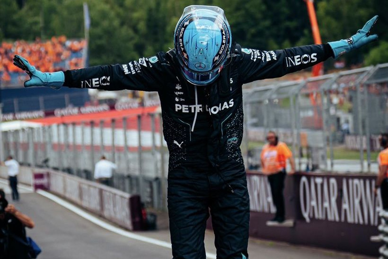 Russell admite que se sobresaltó con el audio de Wolff en Austria y que casi choca por eso