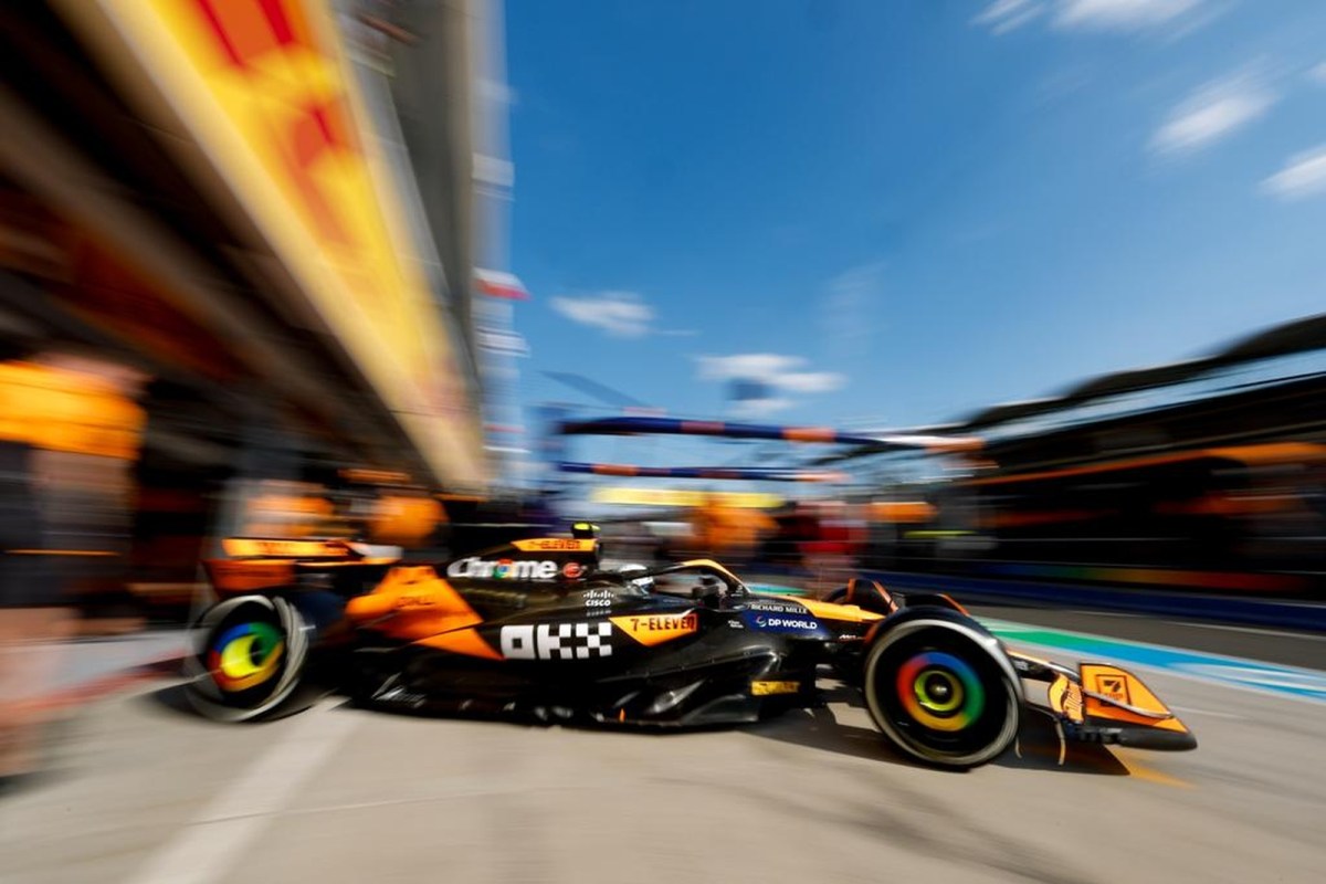 Norris mostra força da McLaren e lidera TL2 do GP da Hungria marcado por batida de Leclerc