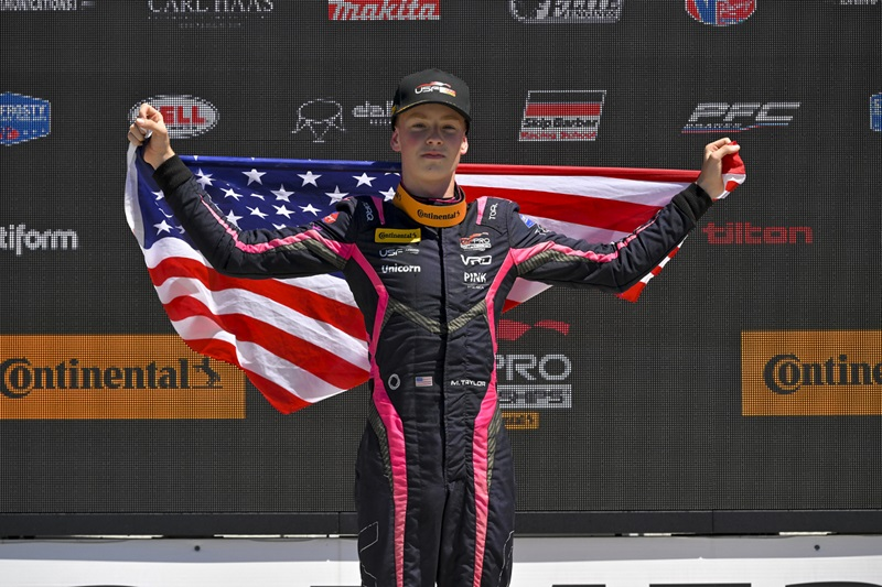 Taylor e Papasavvas vencem na rodada tripla da USF2000 em Mid-Ohio