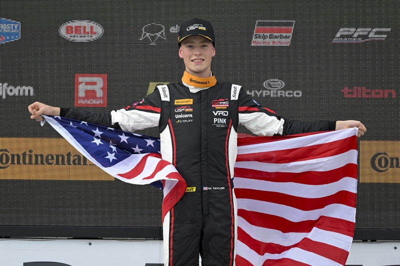 Taylor vence de ponta a ponta corrida 1 do USF Juniors em Road America. Vergara é 4º