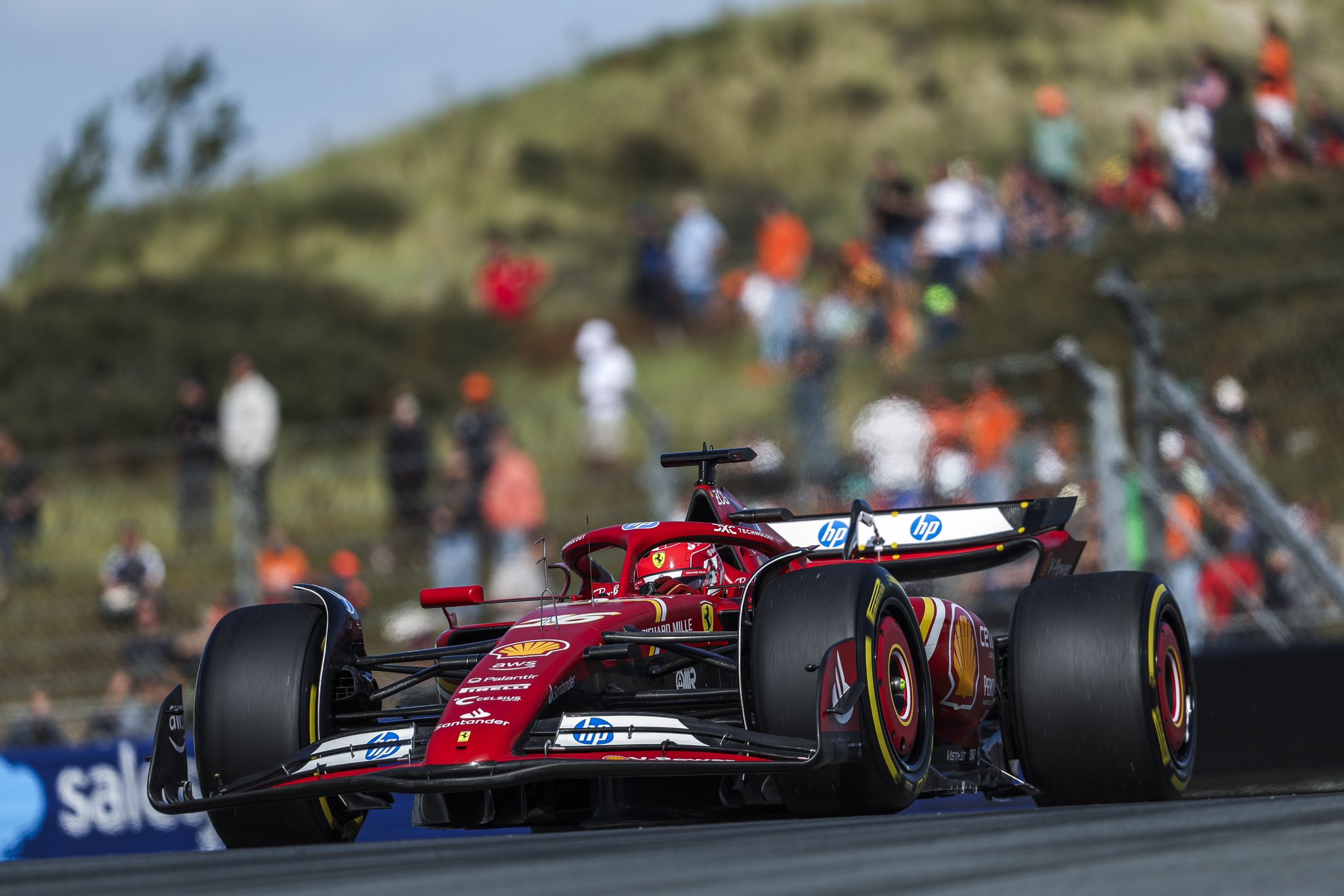 Leclerc dice que Ferrari necesita encontrar «2 o 3 décimas» para ser competitivo en Zandvoort