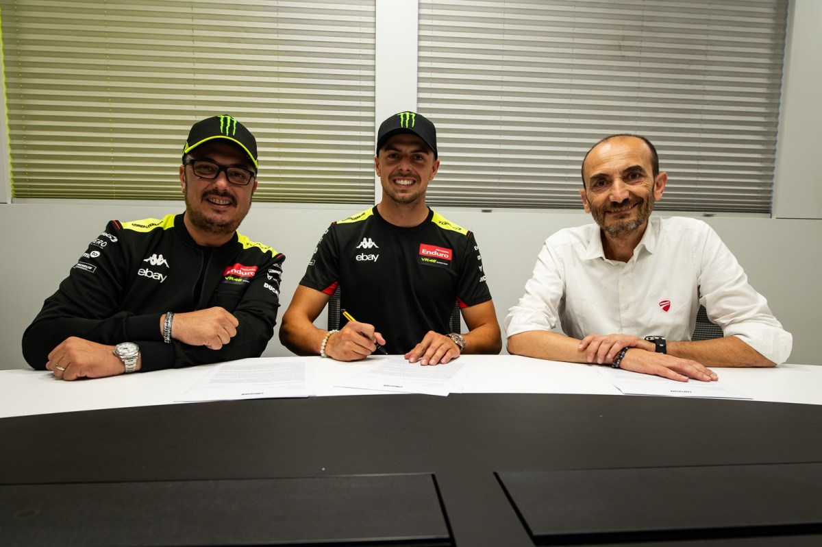 Di Giannantonio renova por dois anos e segue na VR46 com moto oficial da Ducati