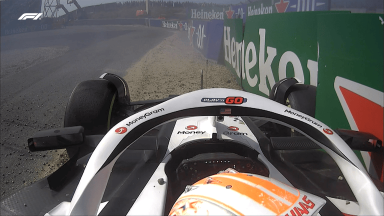 Hülkenberg bateu no TL2 dos Países Baixos (Foto: Reprodução/F1 TV)
