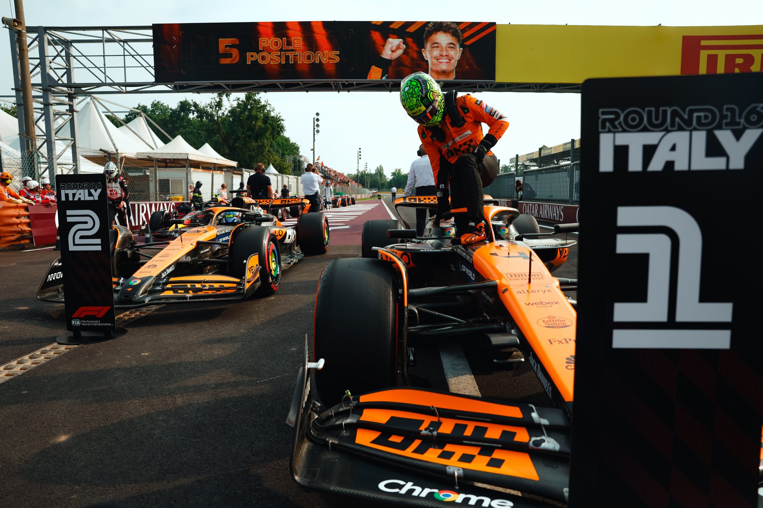 McLaren valora el 1-2 en parrilla en Italia y piensa dar prioridad a Norris: «Hablaremos»