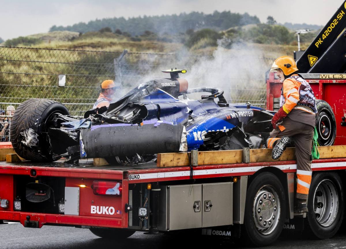 Williams salva chassi, mas enumera danos em carro de Sargeant após batida em Zandvoort