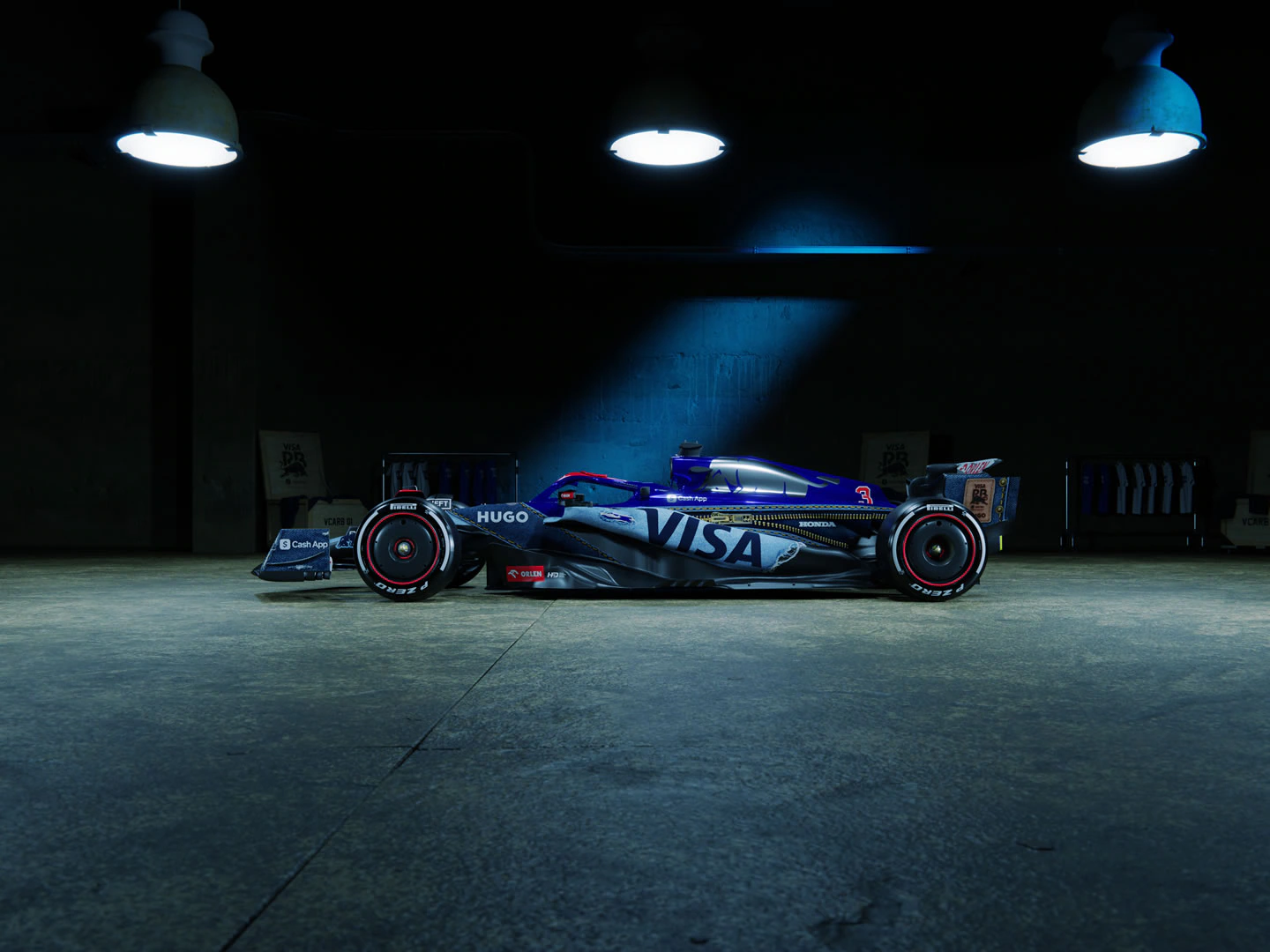 RB ‘veste’ jeans e revela pintura especial para GP de Singapura da F1