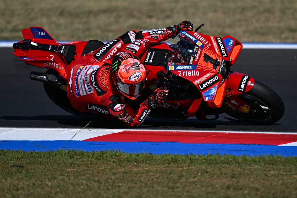 Bagnaia comanda entrenamiento de MotoGP en Misano; Martín lo escolta; Marc Márquez, 3°