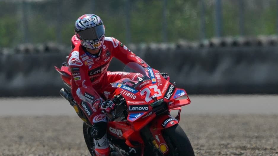 Bastianini lidera entrenamientos de MotoGP en Indonesia; Bagnaia, 4°