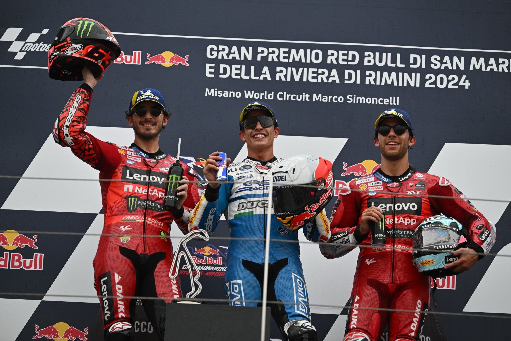 Marc Márquez ignora vaias em Misano, mas exalta gesto de Bagnaia: “Diz muito sobre ele”