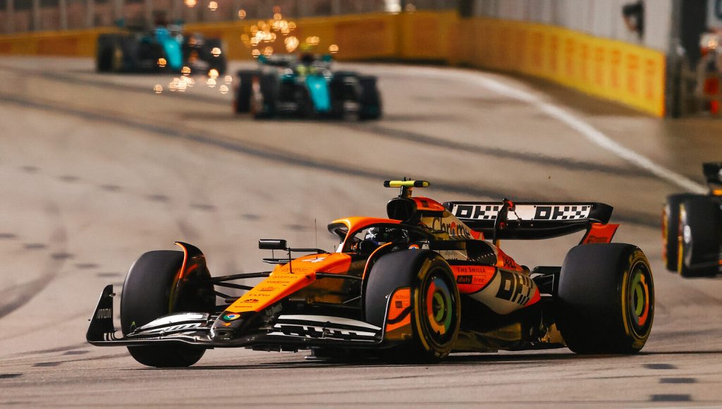 Norris arrasa y vence de punta a punta el GP de Singapur; Colapinto es 11°