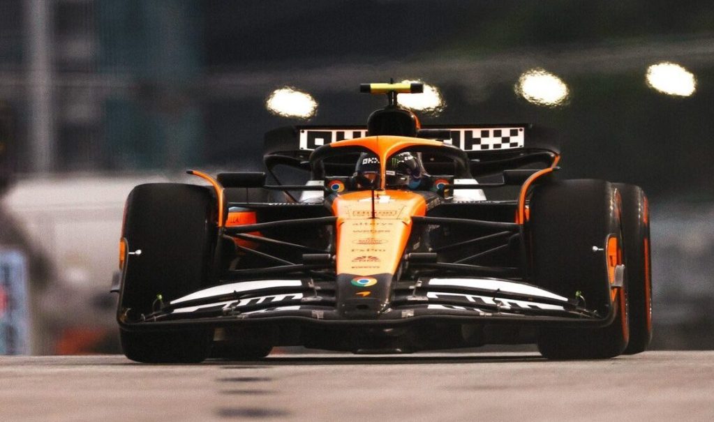 Norris se impone ante Verstappen y logra la pole  del GP de Singapur; Colapinto, 12°