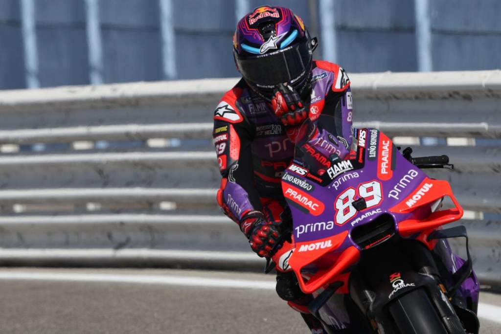 Pramac defiende a Martín tras su error de estrategia en Misano: «Intentó lo mejor»