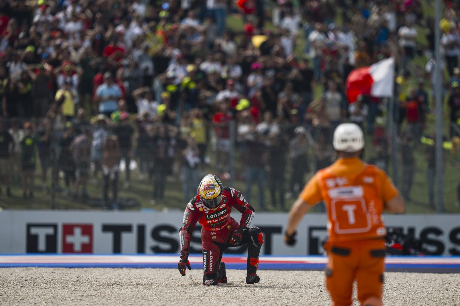 Michelin cita un “agujero” en el rendimiento de Bagnaia en Misano y asume: “No es común”