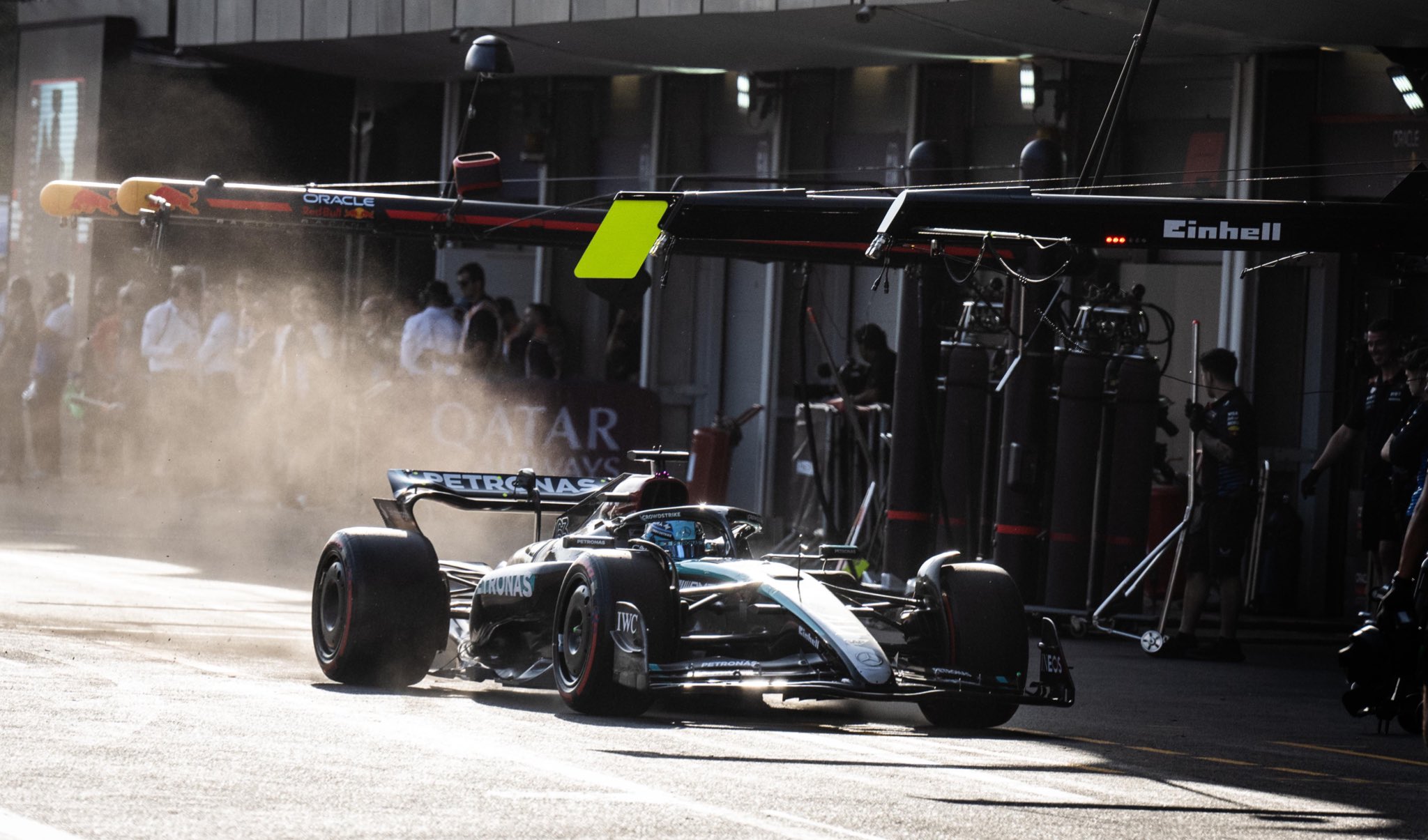 Mercedes celebra el podio de Russell, pero «que no se confunda»: «En ritmo, éramos 5º»