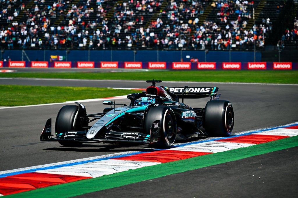 Russell lidera primer ensayo del GP de Ciudad de México; Colapinto es 11° y Albon se golpea