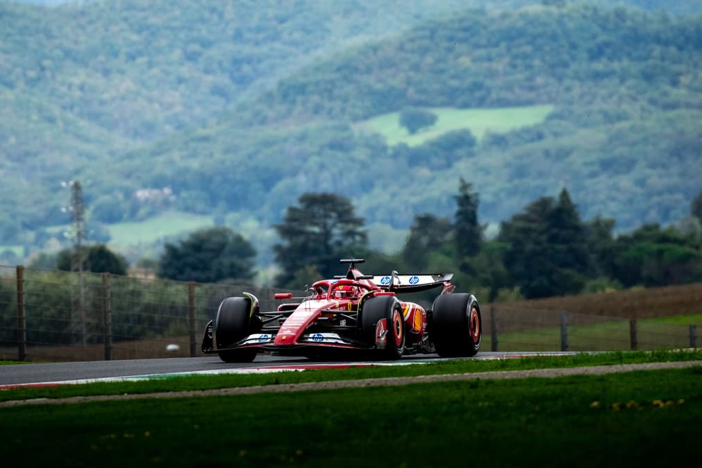 Leclerc lidera la segunda jornada de pruebas de neumáticos Pirelli en el circuito de Mugello