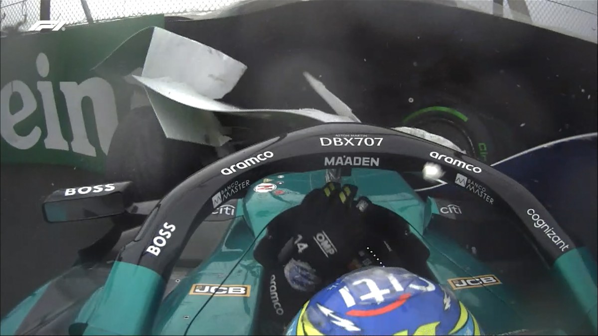 Alonso bate e causa 4ª bandeira vermelha em classificação do GP de São Paulo