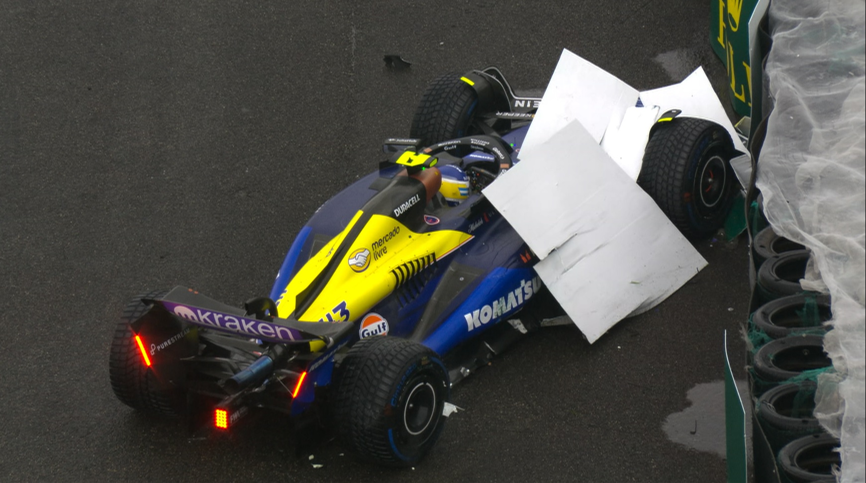 Colapinto bate e causa bandeira vermelha em Q1 da classificação do GP de São Paulo