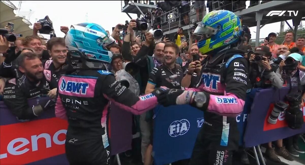 Gasly y Ocon recuerdan juntos su infancia en el karting tras doble podio: “Todo valió la pena”