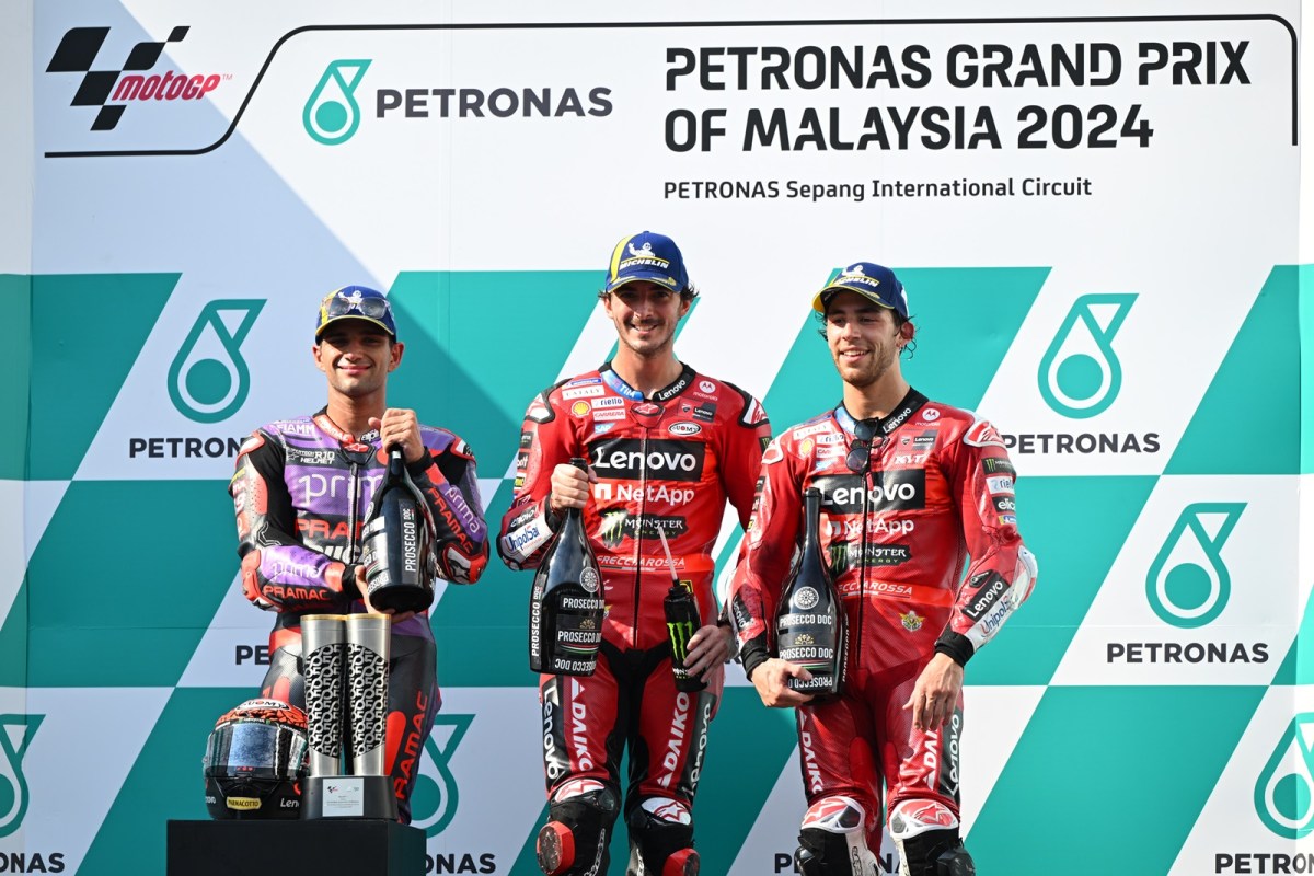 Ducati é primeiro construtor a conquistar 50 pódios em uma única temporada da MotoGP