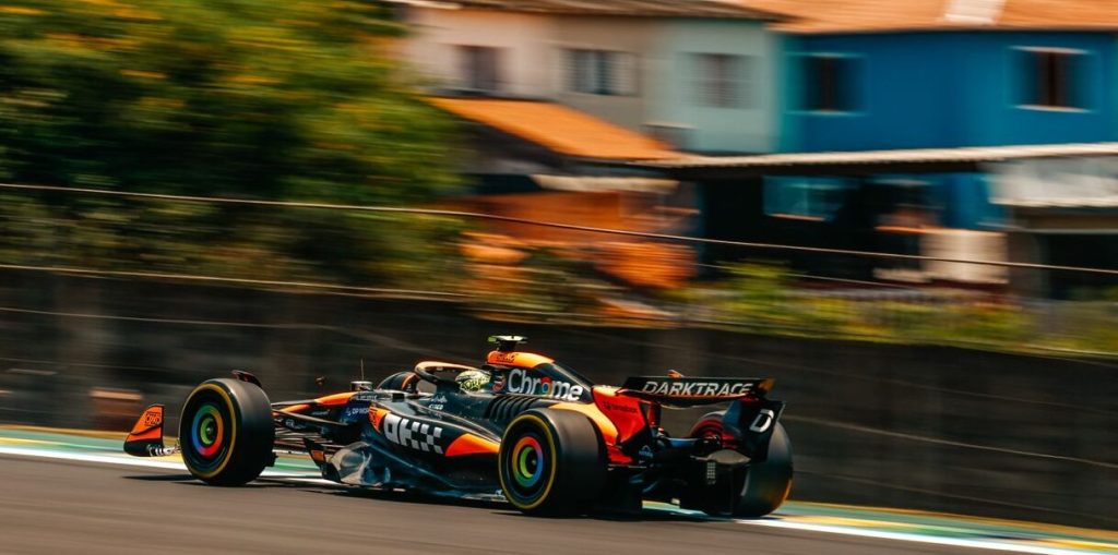 Norris supera a Russell en el final y lidera única práctica del GP de Sao Paulo; Colapinto, 13°