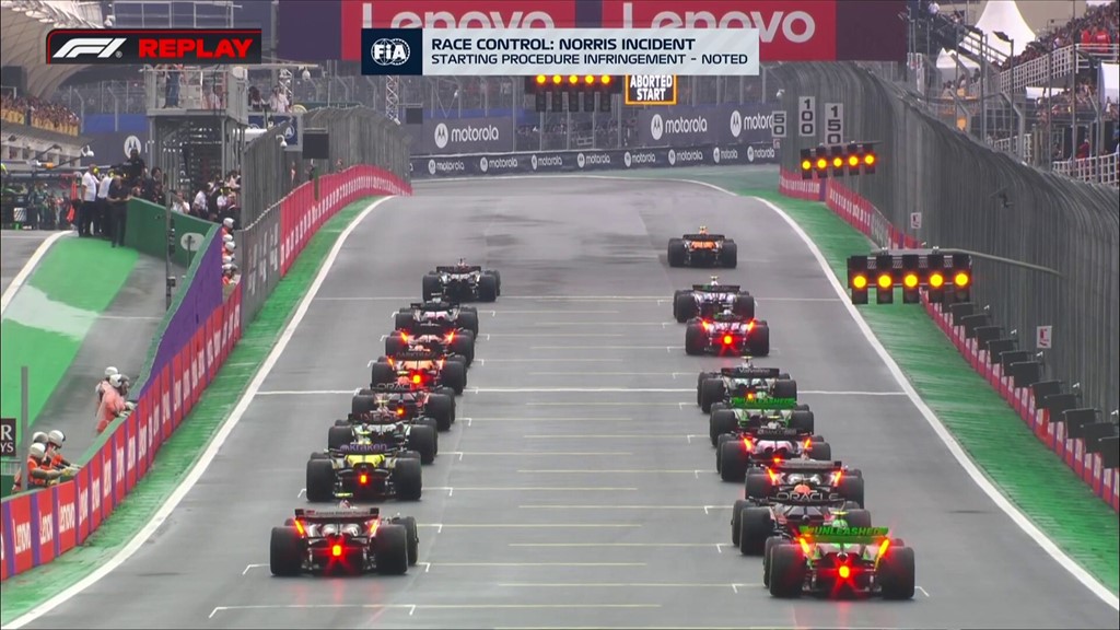 Norris emenda volta de apresentação e fica na mira dos comissários no GP de São Paulo