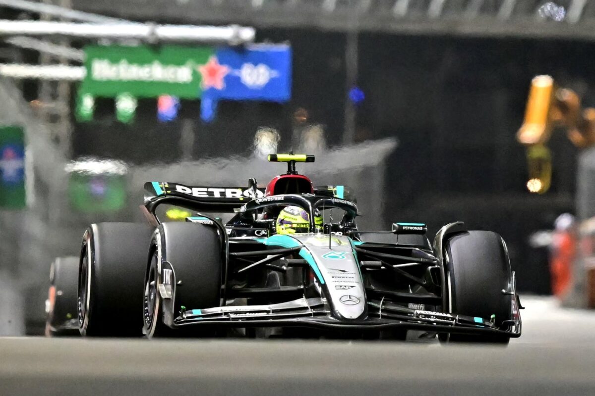 Hamilton celebra remontada y lamenta “mala clasificación” en Las Vegas: “Complicó todo”