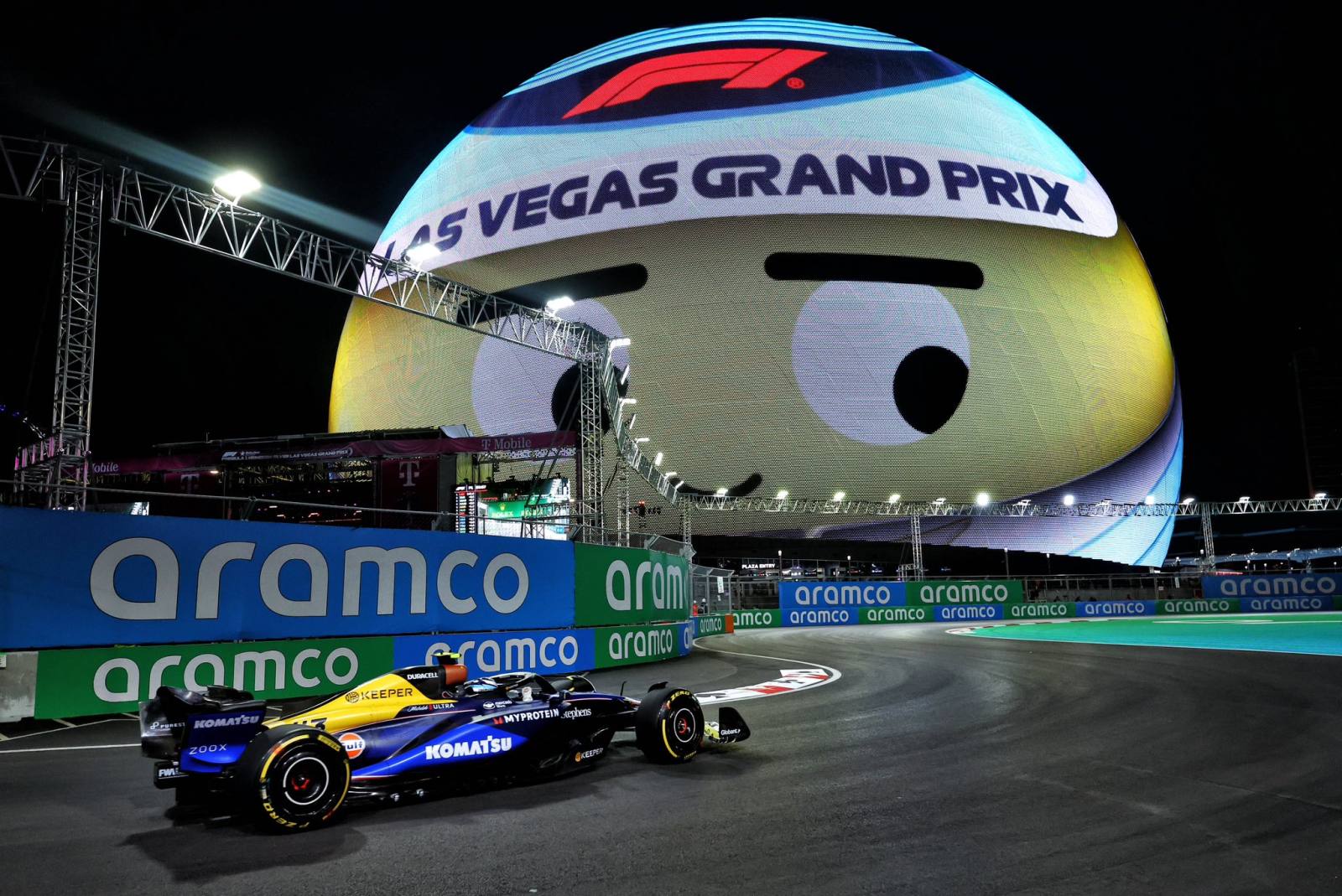 Colapinto vê pista de Las Vegas “meio chata”: “Parece porco de cabeça para baixo”
